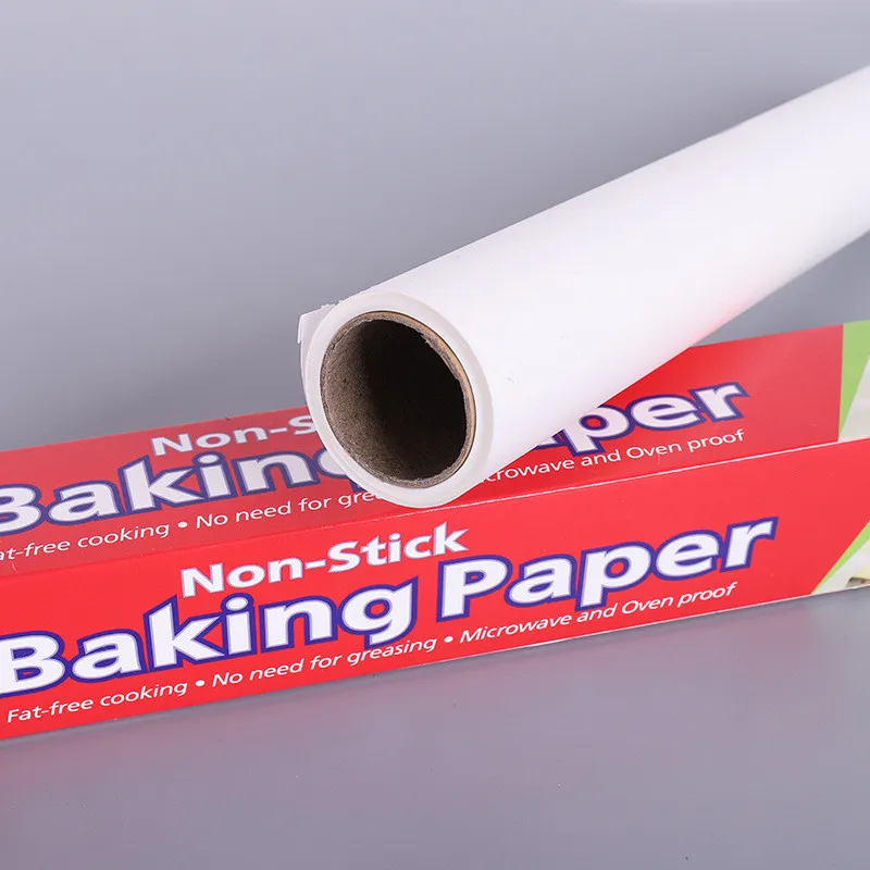 high quality 10 meters food tray household pressing parchment cooking non stich cake baking paper  in roll with multi-use