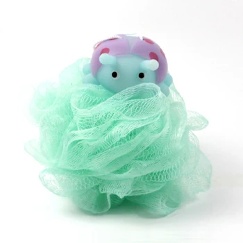 Красочная резиновая сетчатая губка для ванны с животными подходит кожи разных людей