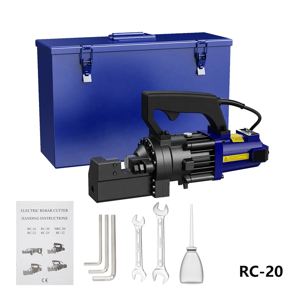 EMEADS Hot Sale Portable Electric Hydraulic Rebar Cutting Machine RC-20 Manual Steel Bar Cutter REBAR CUTTER RC-20