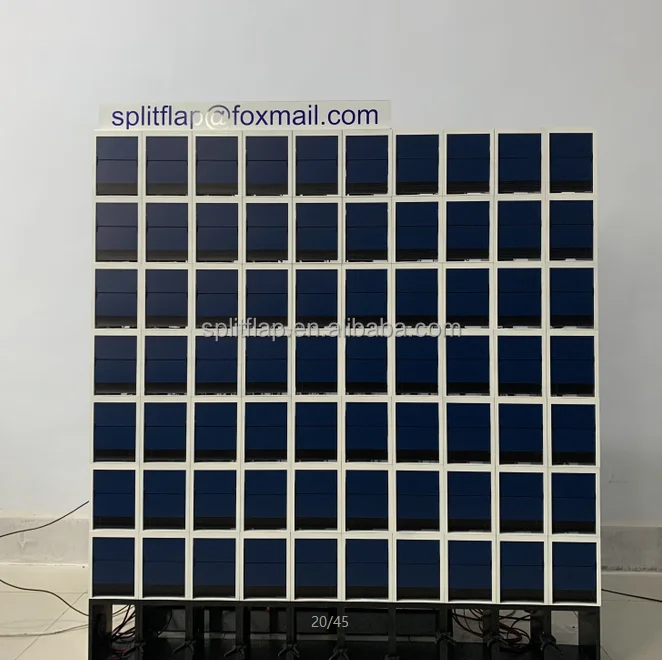 Jeans brand split flap display board store sign design