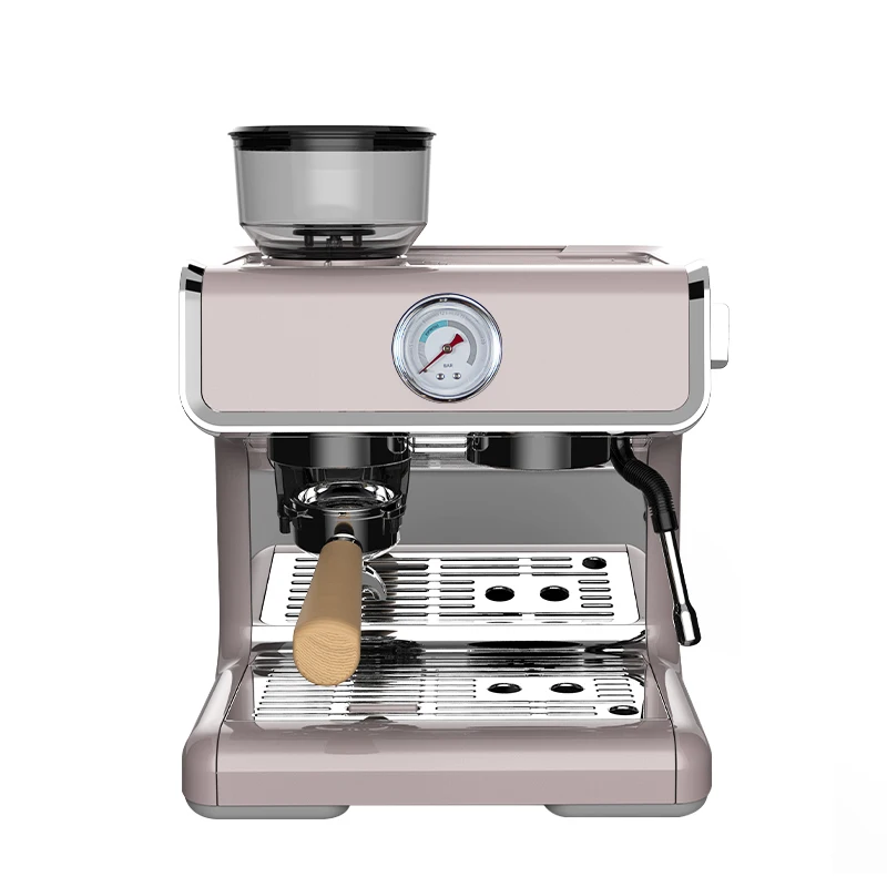 Pressure Gauge Steam Bean to Cup Grinder Automatic Espresso Coffee Machines Electric ABS Cappuccino Machine Capuchino Machine