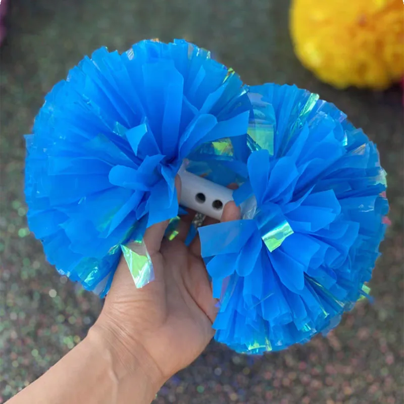 Neon color pink green purple yellow orange all size cheer pom poms