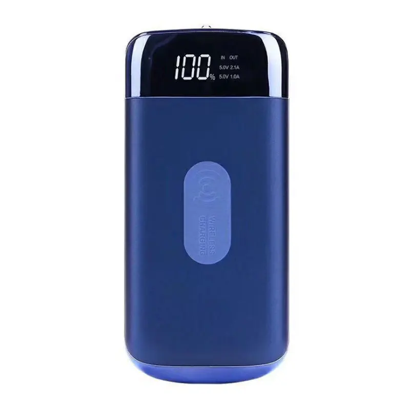 Wholesale 10000mah mobile battery powerbank wireless charger fast charge customize logo Metal power bank for mobile phone