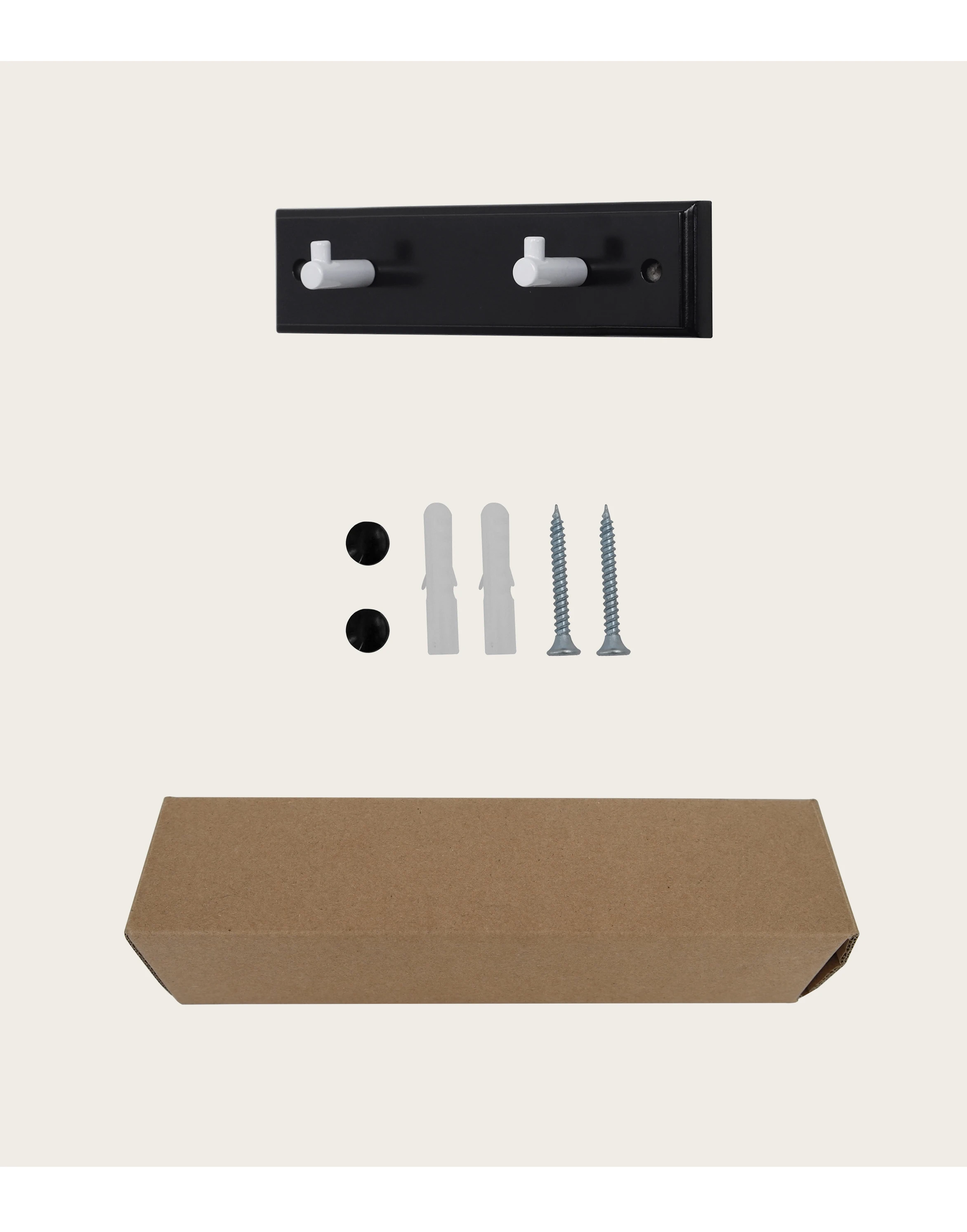 Wall mounted MDF board wooden cloth hook rack coat hanger hook