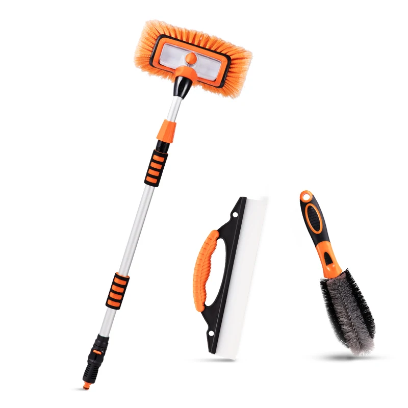 Boomjoy car cleaning long brush/ handhold brush house use commercial brush car cleaning mop set