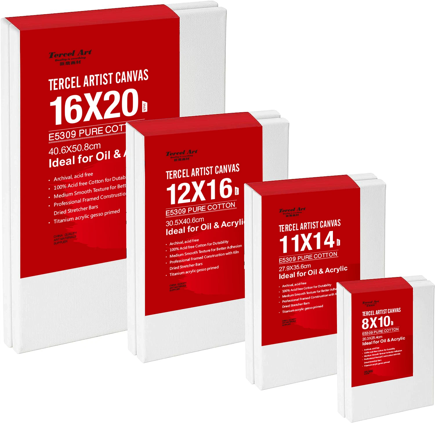 Hot Sale 100% Cotton Canvas Panel 3mm Mdf Board Artist Painting Drawing Studio Decoration