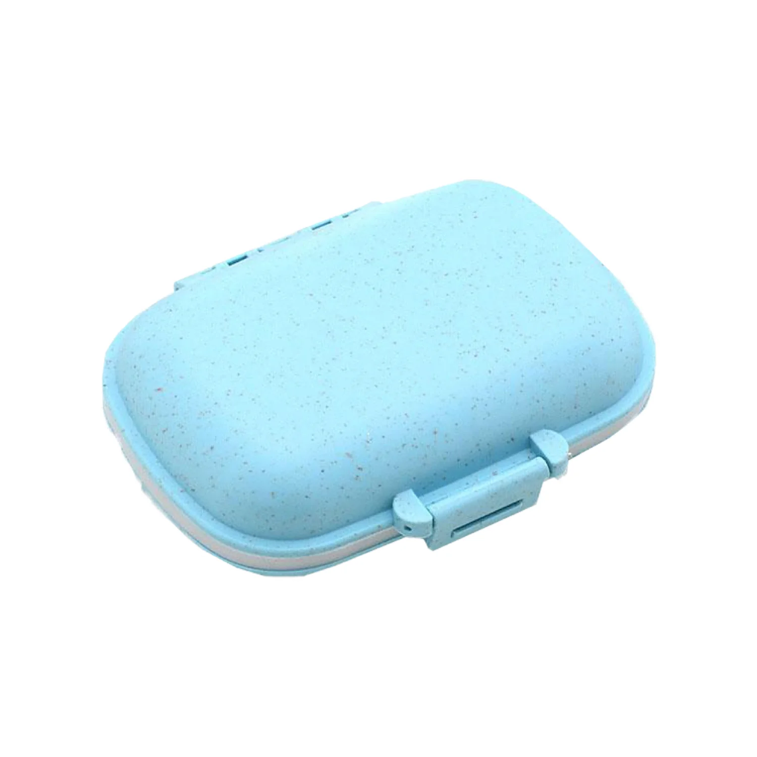 Weekly Travel Pill Organizer Portable Pocket Pill Box Wholesale 8 Compartment Eco-Friendly Folding Plastic Takeaway Pill Box