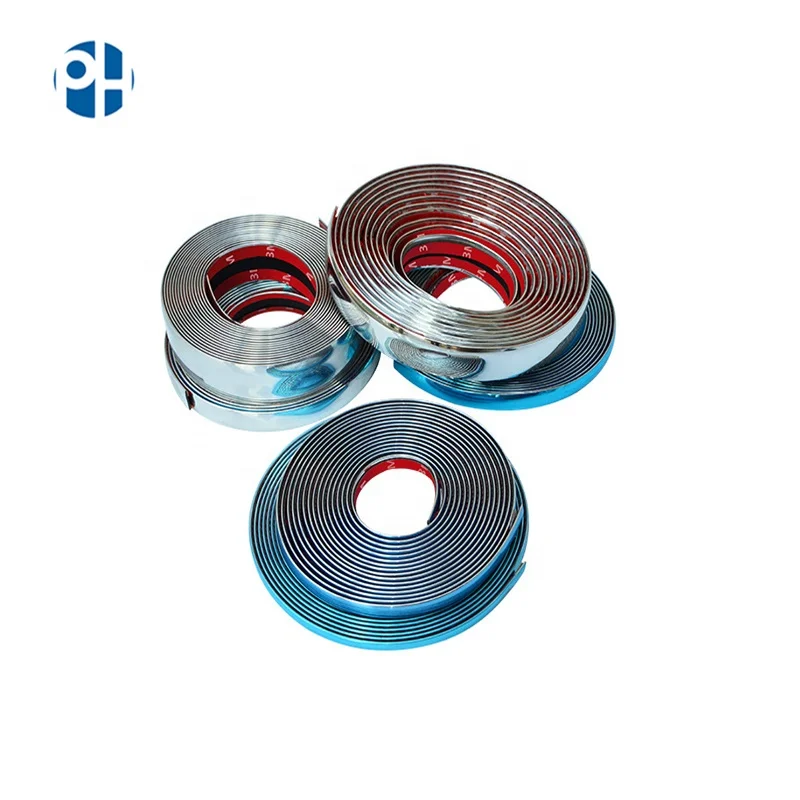 PH 25mm 3M Chrome Molding Trim Exterior Interior Guard Lower Window Side Strip Roof
