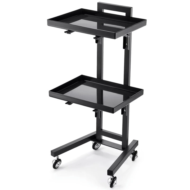 Trolleys Wheels Foldable Stainless Steel Hotel Barber Hairdressing Makeup Folding Cart Beauty Tool Hand Carts Trolleys Salon