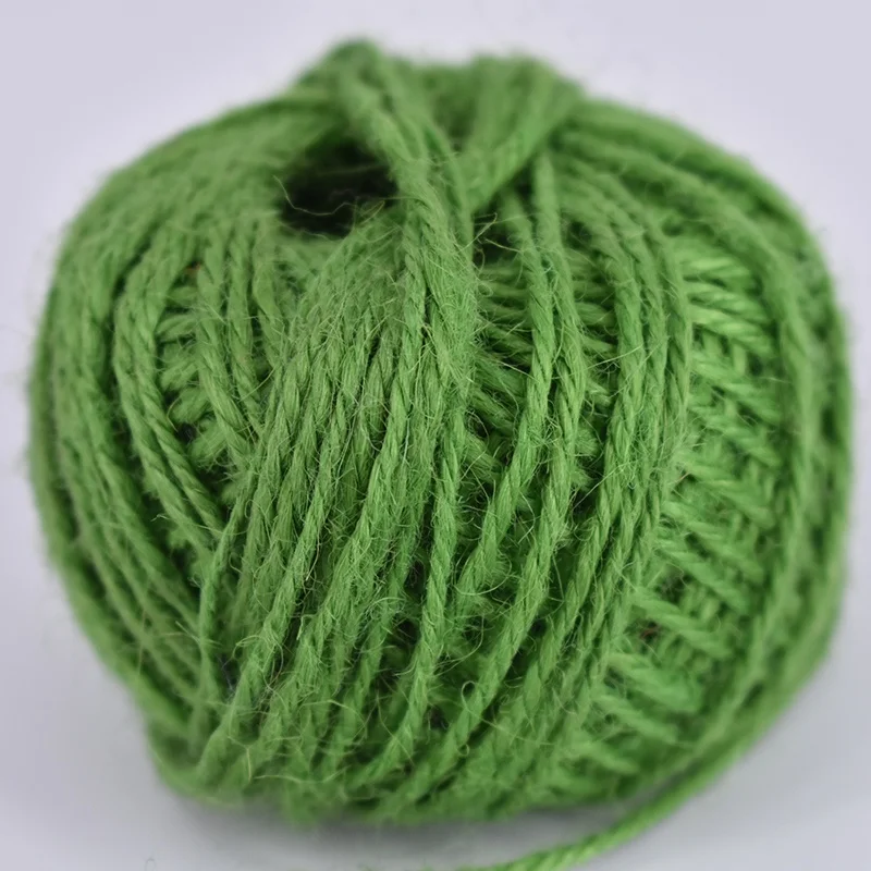 3 Strand Twisted 1.5mm Thick Colorful Jute Rope Hemp Craft Rope Diy Crafts Cord Hand Woven Rope for Necklace Bracelet Jewelry