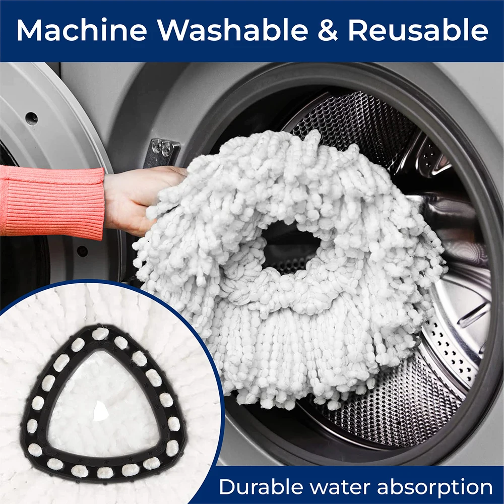 Microfiber Mop Replacement Heads Compatible with O Cedar Easy Replace and Deep Cleaning Microfiber Refills Mop Replacement Heads