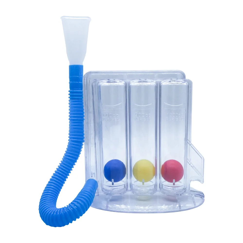 Deep breathing exerciser exercise device 3 ball incentive spirometer for spirometry training