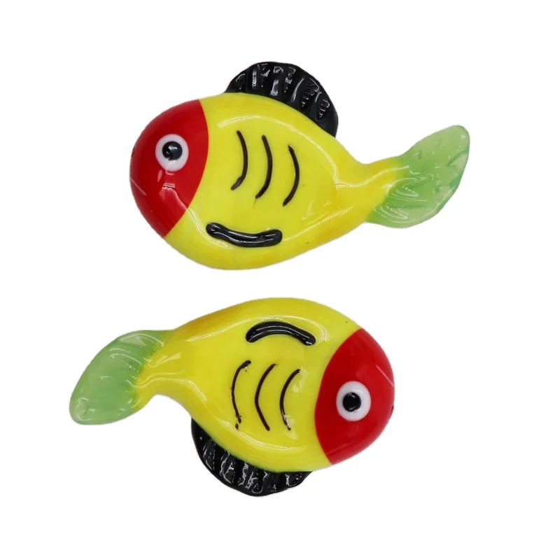 Murano Pen Holder Glass Fish Animal Figurines Cute Chopstick Stand Sculpture Desk Pen Rack Handmade Fork Spoon Chopstick Rest