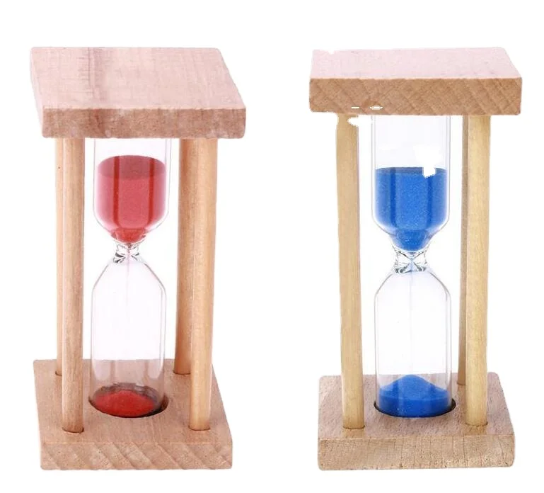 5 Minutes Wood Frame Glass Hourglass Sand Timer Kids Toy Gifts Teeth Brush Hourglass Home Decor hand-made Sand Timer Clock