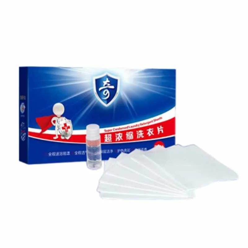 Longrich Eco-friendly clothes laundry tablets household quick dissolution biodegradable using concentrated laundry sheet