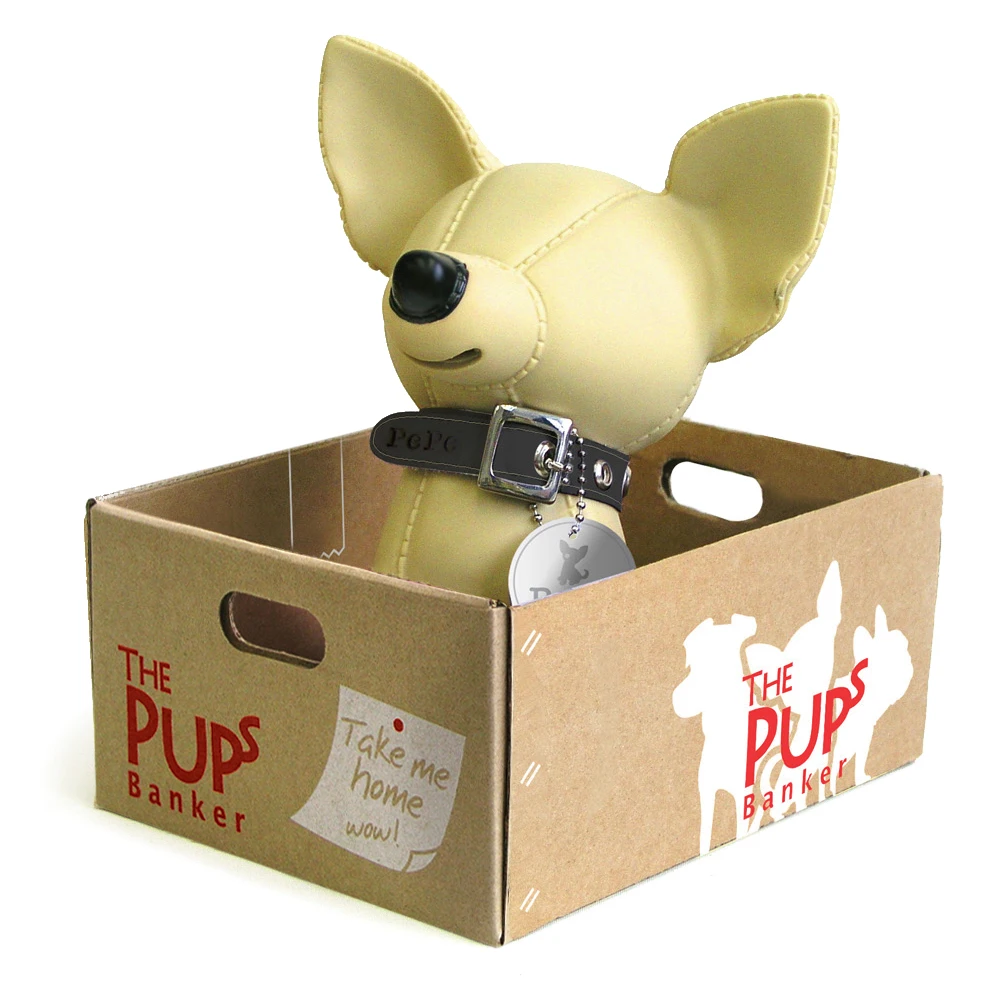 Custom Made Money Box Plastic Nimals Dog Piggy Bank For Kids