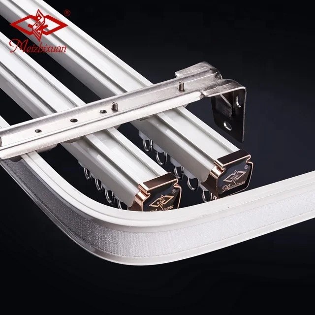
Ceiling Curtain Track Accessories Aluminum Double Curtain Rails 