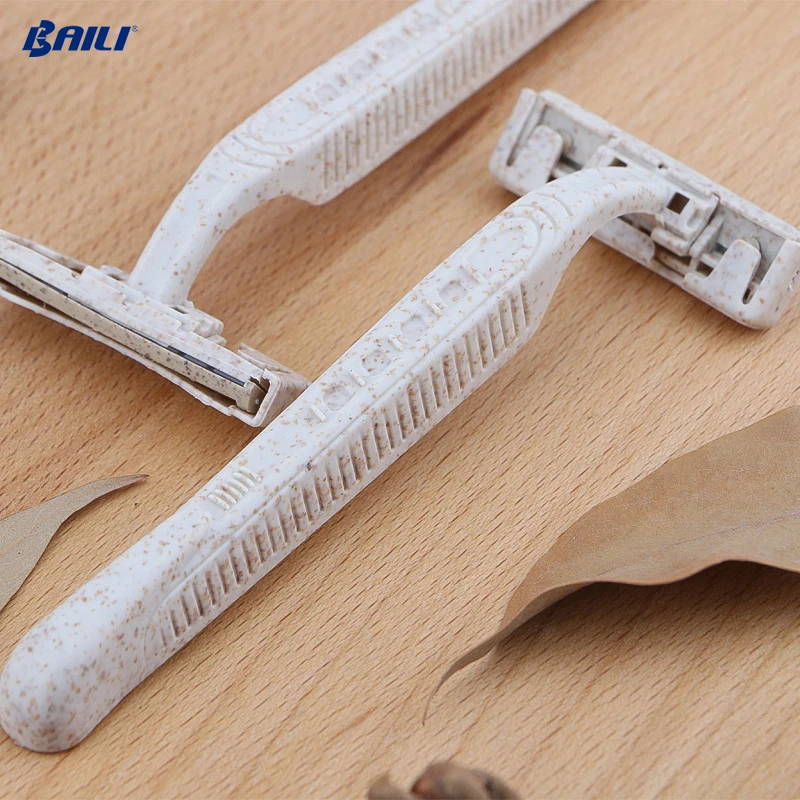 Durable Hotel Safety Twin Blade Men Eco Friendly Shaving Disposable Degradable razor disposable razor