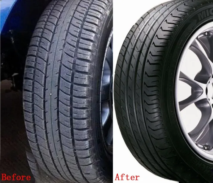 car automobile car care product aerosol tire shine and tire polish and tire foam cleaner spray