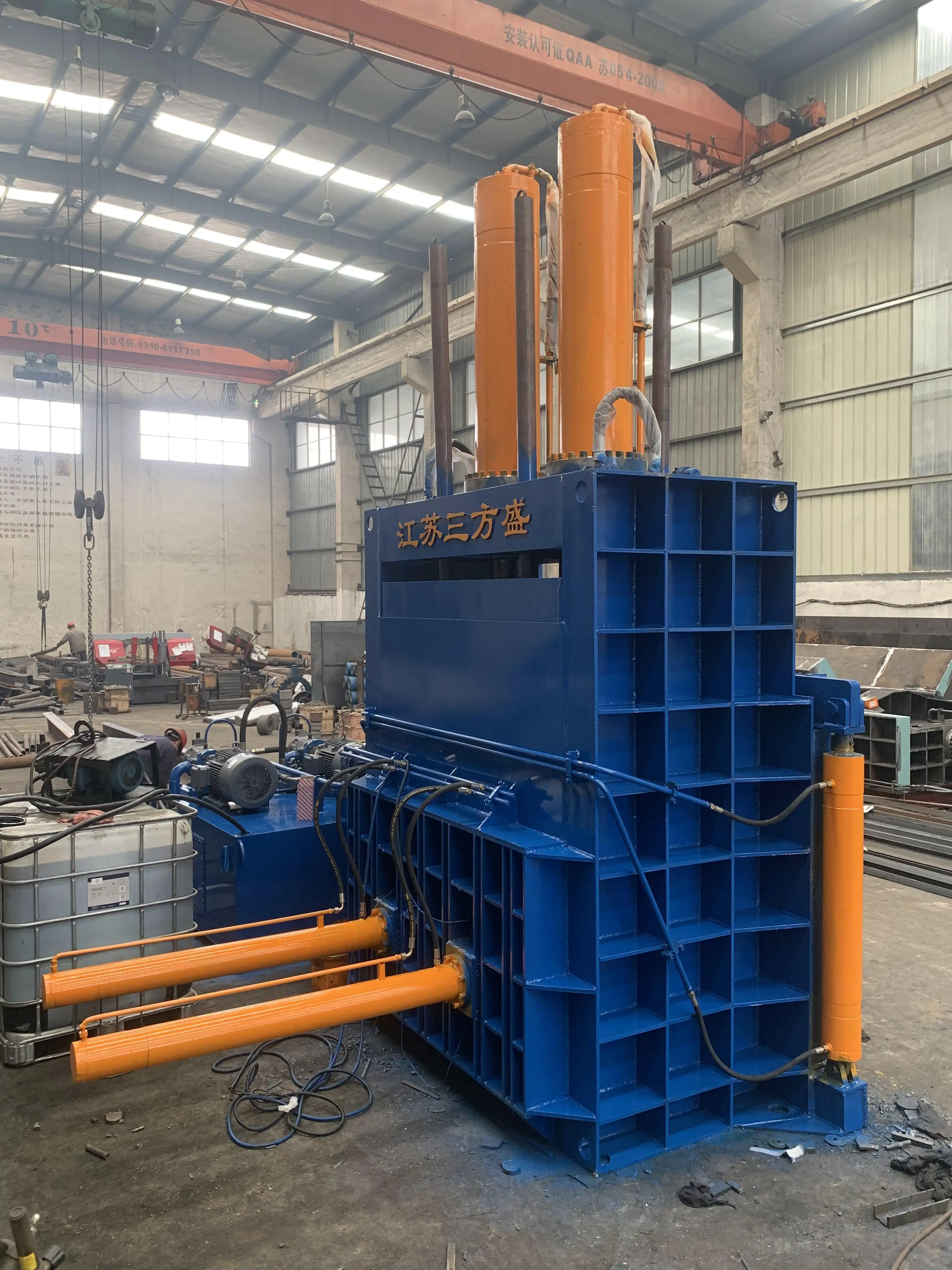 Y82T-400 Vertical Hydraulic Semi-automatic Scrap iron Stainless Steel Baler Metal Machine