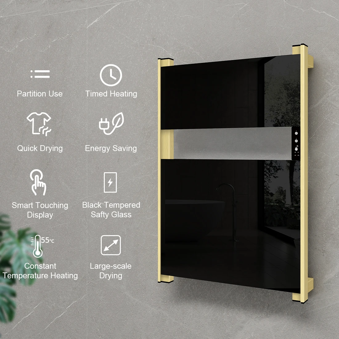 New design electric hot wall mounted towel warmer dryer rack rail