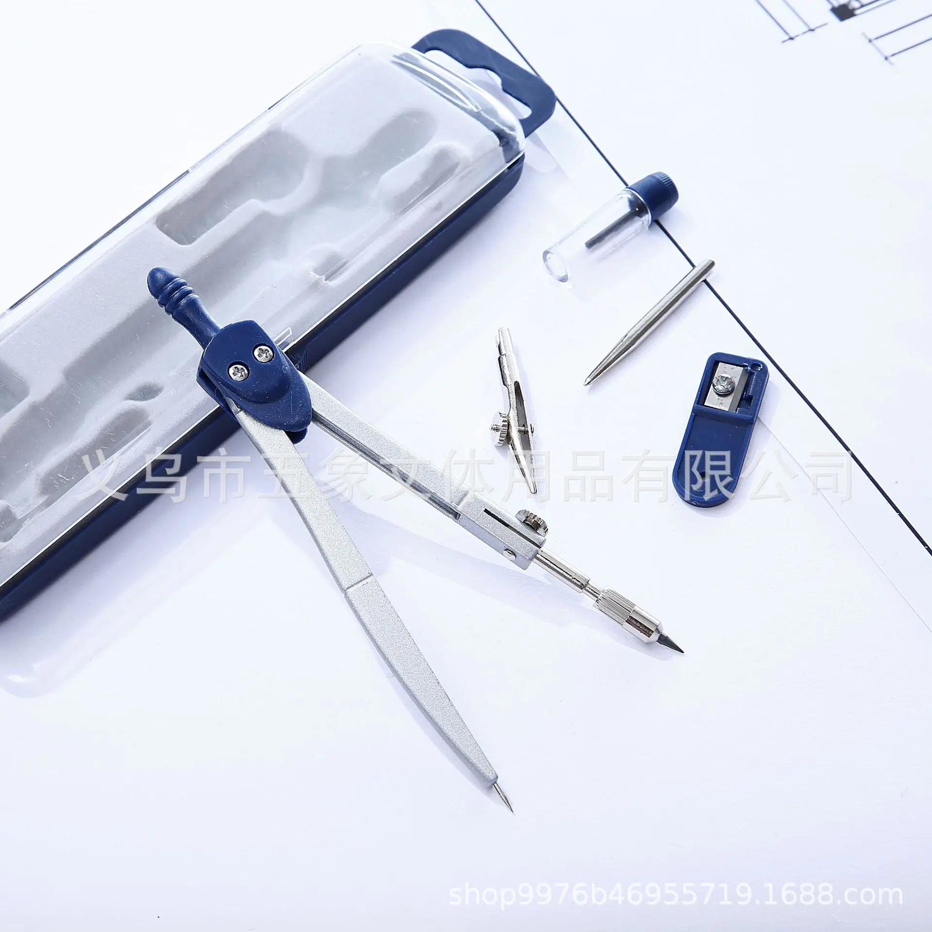 Newest Metal Drawing Instrument Student Compass Standard Design Compass Set