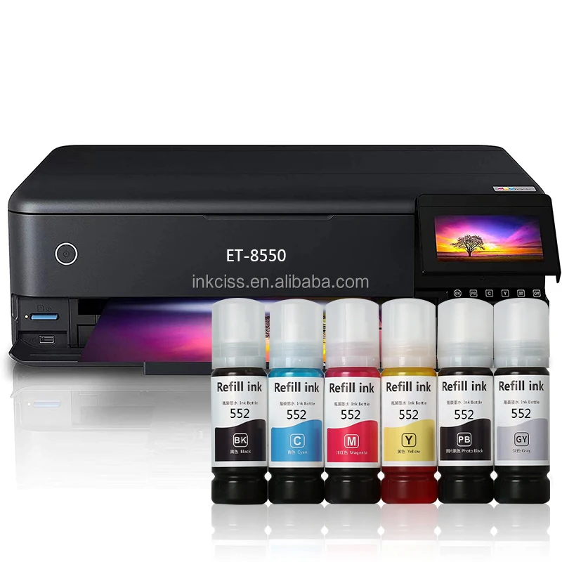 Premium 552 555 114 water based dye sublimation ink compatible for epson L8180 L8160 et8500 et8550 et-8550 et-8500