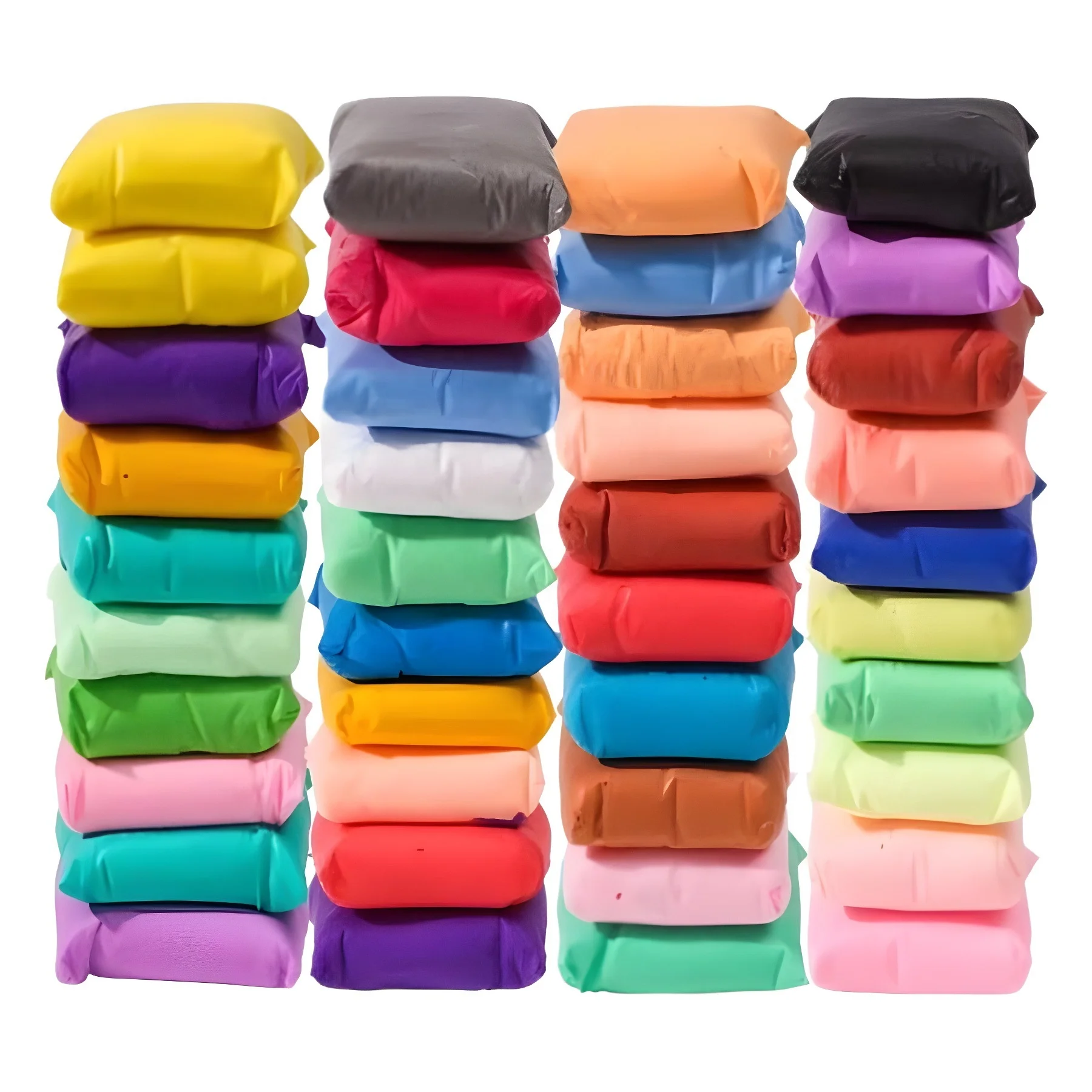 12 Color Nontoxic Self Sealing Bag Superlight Clay ultra Soft Polymer Clay Customized