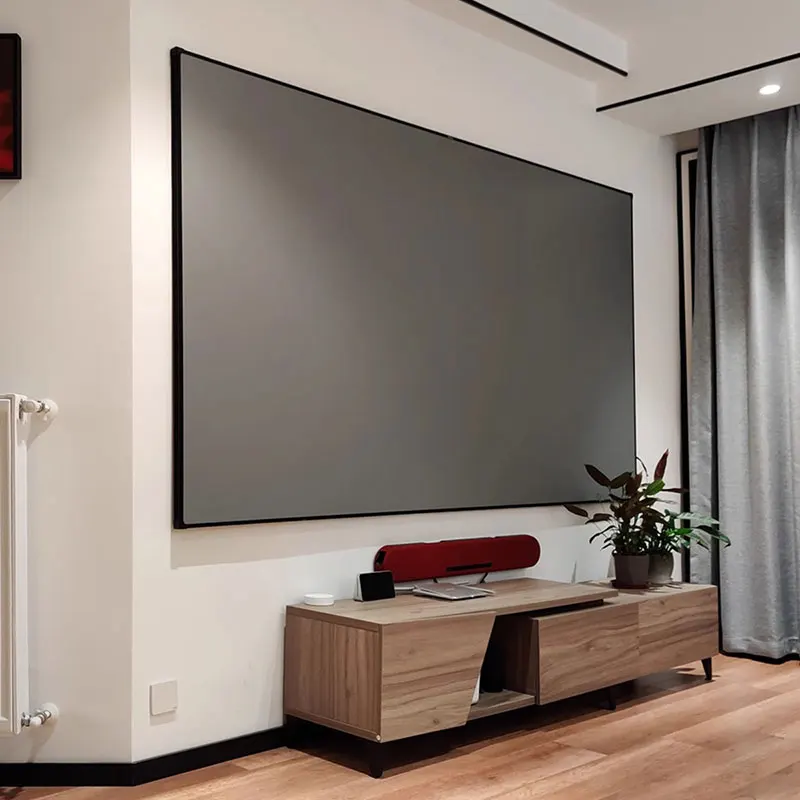 84 Inch 16:9/4:3 Wall Frame Metal  Narrow border 1cm Fixed Frame Projector Projection Screens Home and office