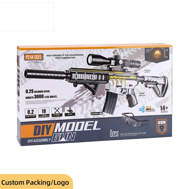 Trending Toys M416 Boys Soft Bullets Summer Style Game Electric Splatter Ball Long Range Water gun toys