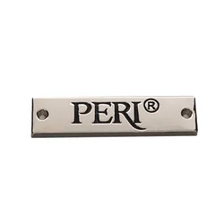 Luxury Metal Logo Tags Custom Brand Name Metal Plates High Quality Metal Logo For Clothing Bag