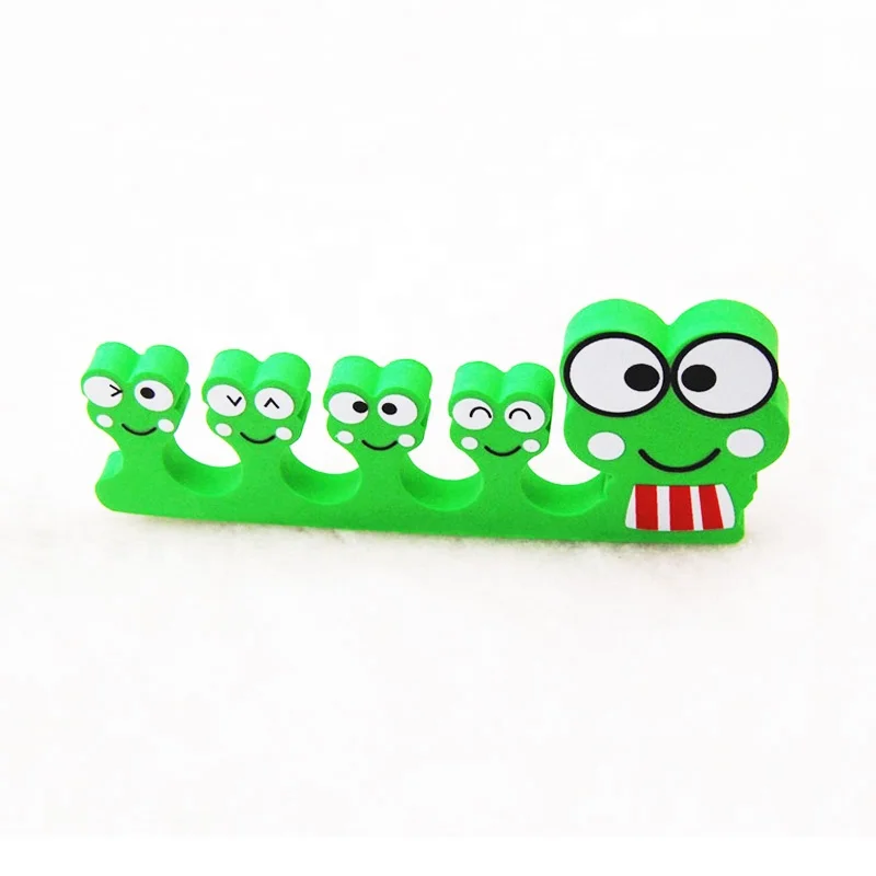 Wholesale Flexible Animal Shape Toe Separators  Little  Frog Finger Divider