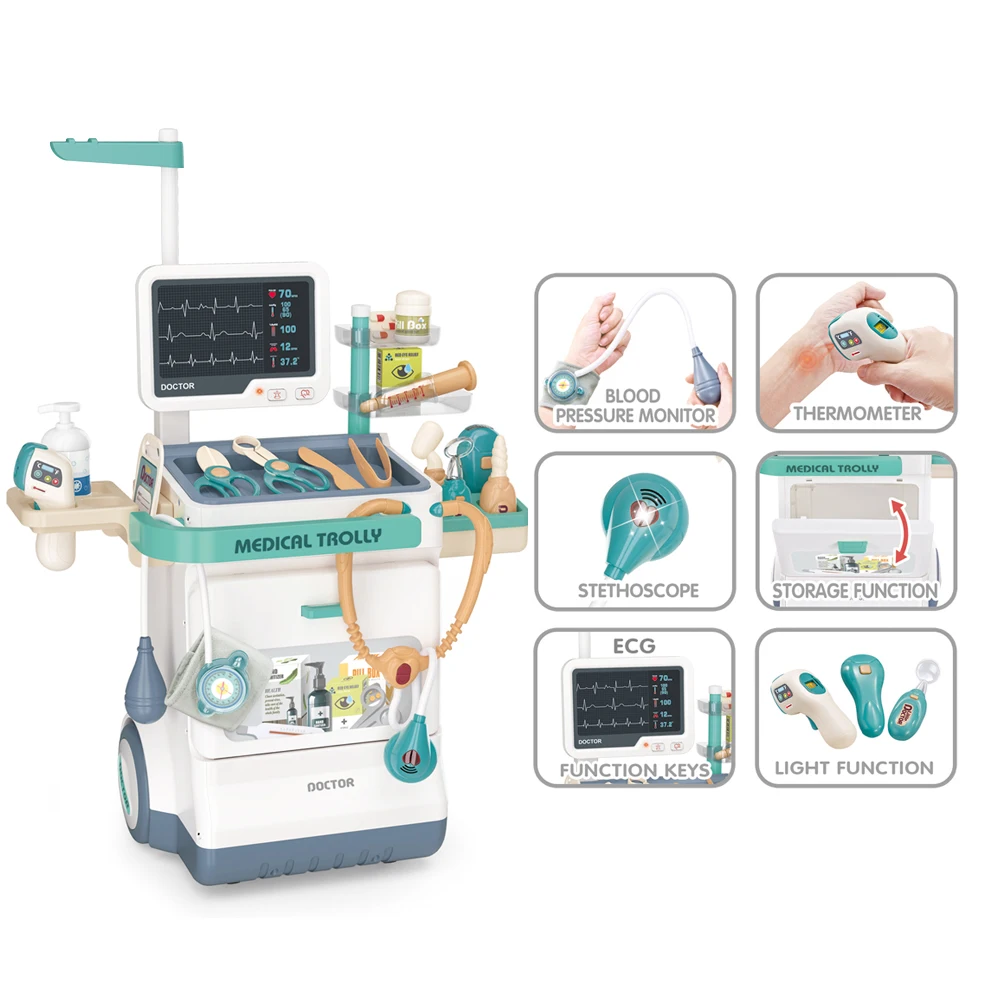 Kid Pretend Doctor Game Play Toy Set Plastic Simulation Medical Tool Educational Kids Role-playing Doctor Game Toys