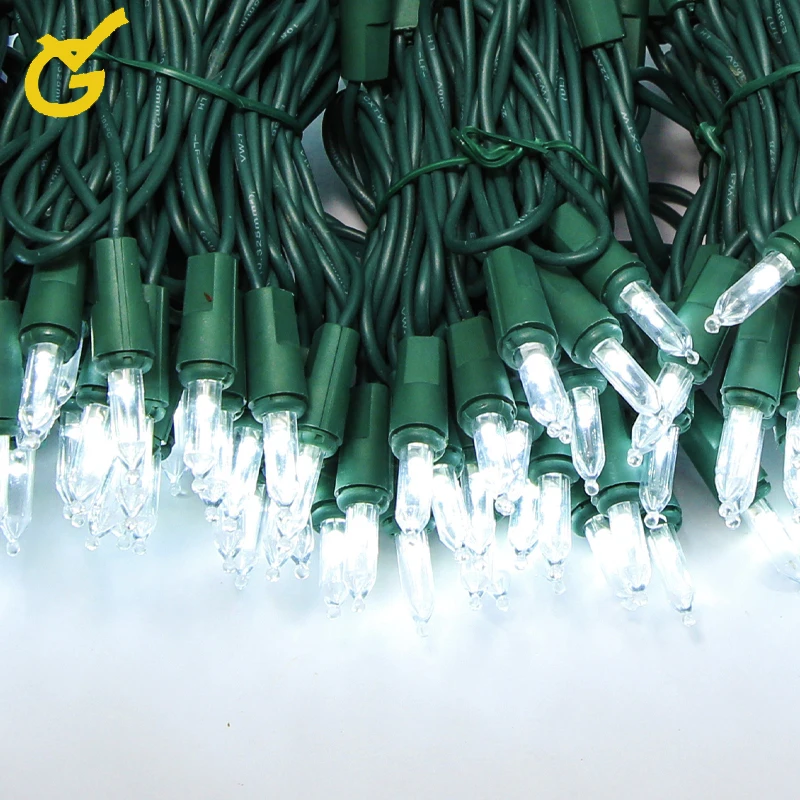 Hot Products White LED icicle Light strings green wire 70 bulbs string lights for indoor outdoor decoration