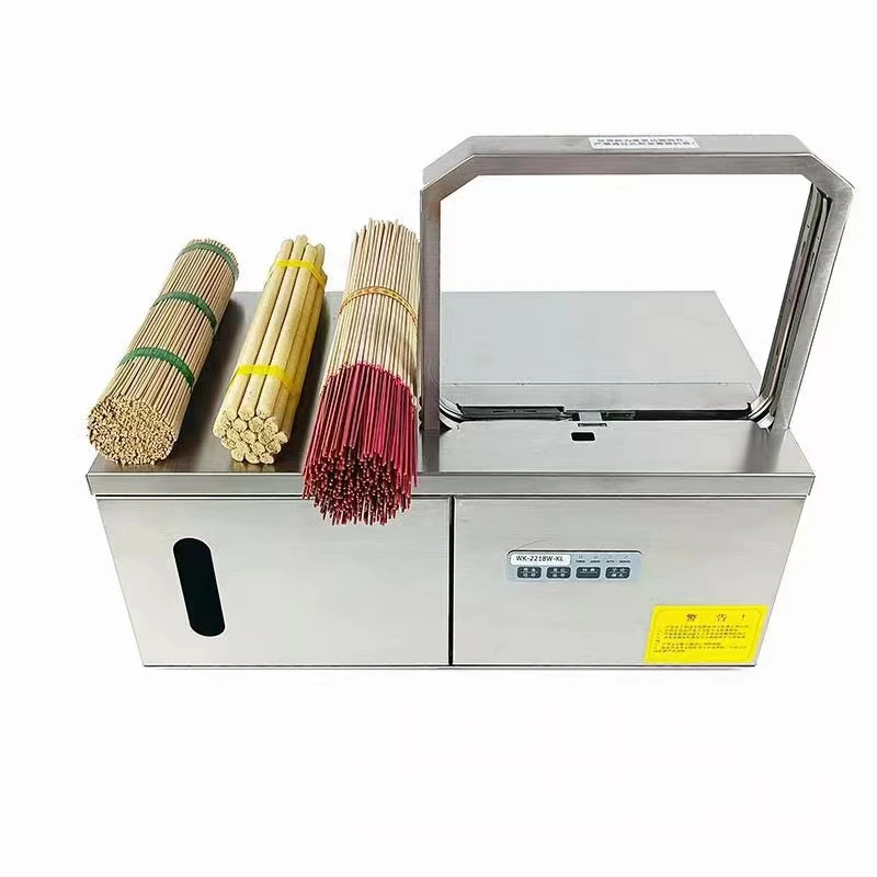 Vegetable book gift box paper money wire rod plate sheet coil paper pp or paper bundle bundling strapping machine