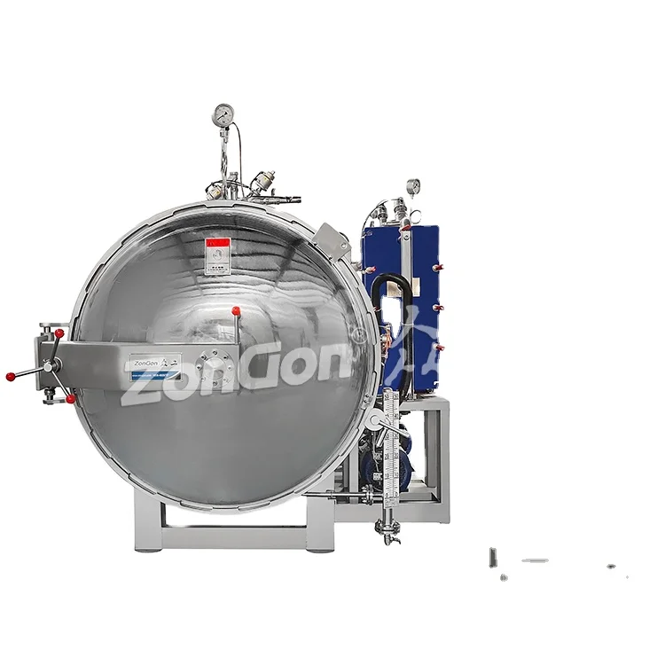 mini small glass jars and bottle cooker food water spray machine autoclave retort for sale