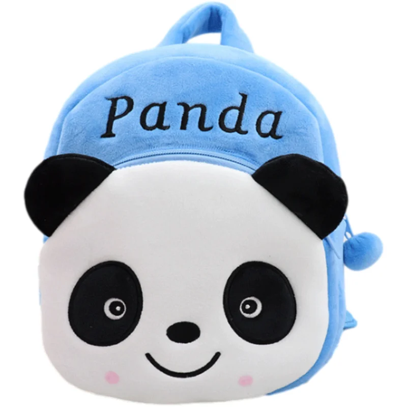Hot on AmazonAccept Customized Logo New Children Plush Backpack Cartoon Bags Kids Baby School Bags Cute Child Schoolbag