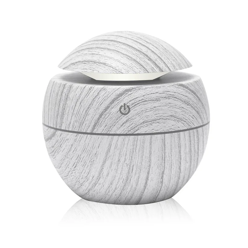Customizable Lar Wood Grain LED Air Humidifier with Logo New Personal Space Steam Ultrasonic Water Spray Fragrance Diffuser