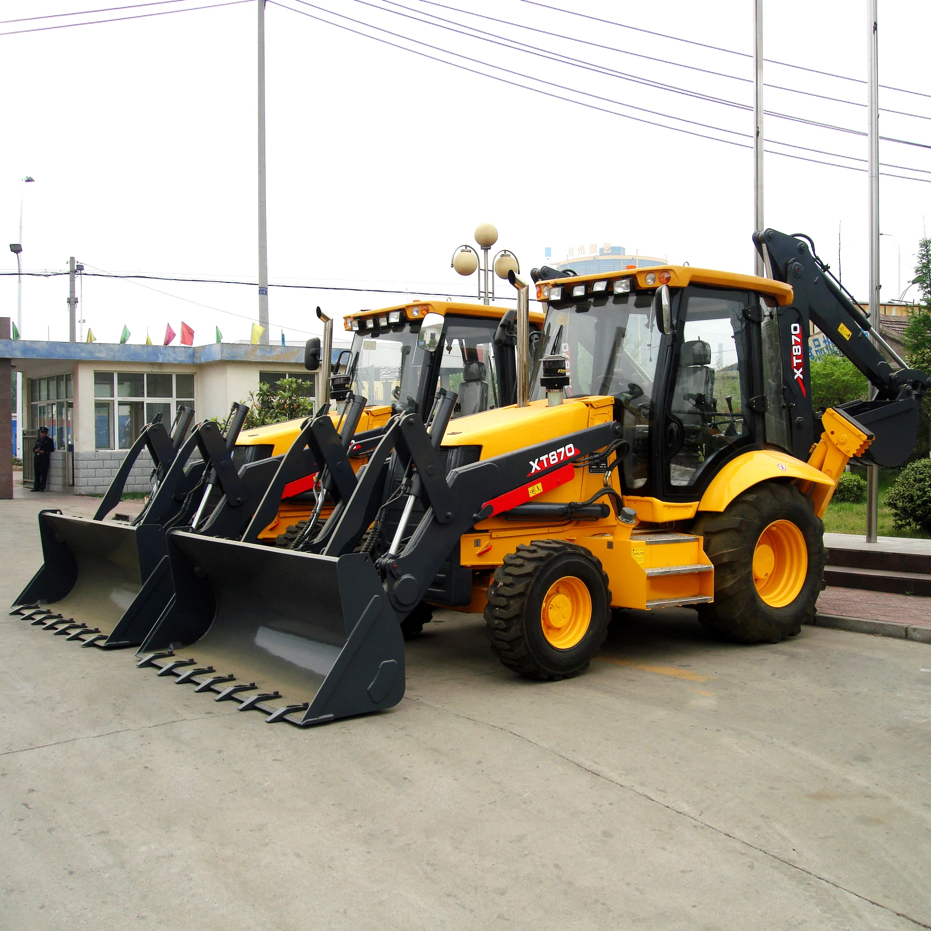 2.5 Ton Wheel Loader Backhoe Front End Loader And Backhoe XC870HK