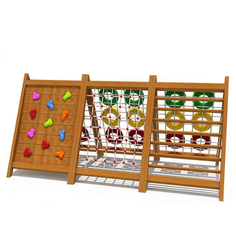 Montessori wood playground kids playground outdoor  wooden climbing equipment for kids