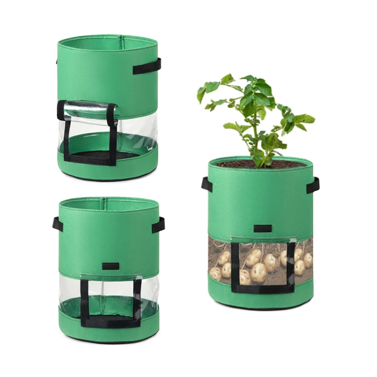 MingYu Best Selling Planter Grow Bags Aeration Fabric Pots Garden Felt Grow Bags Felt Non Woven Fabric Fabric Grow Pot