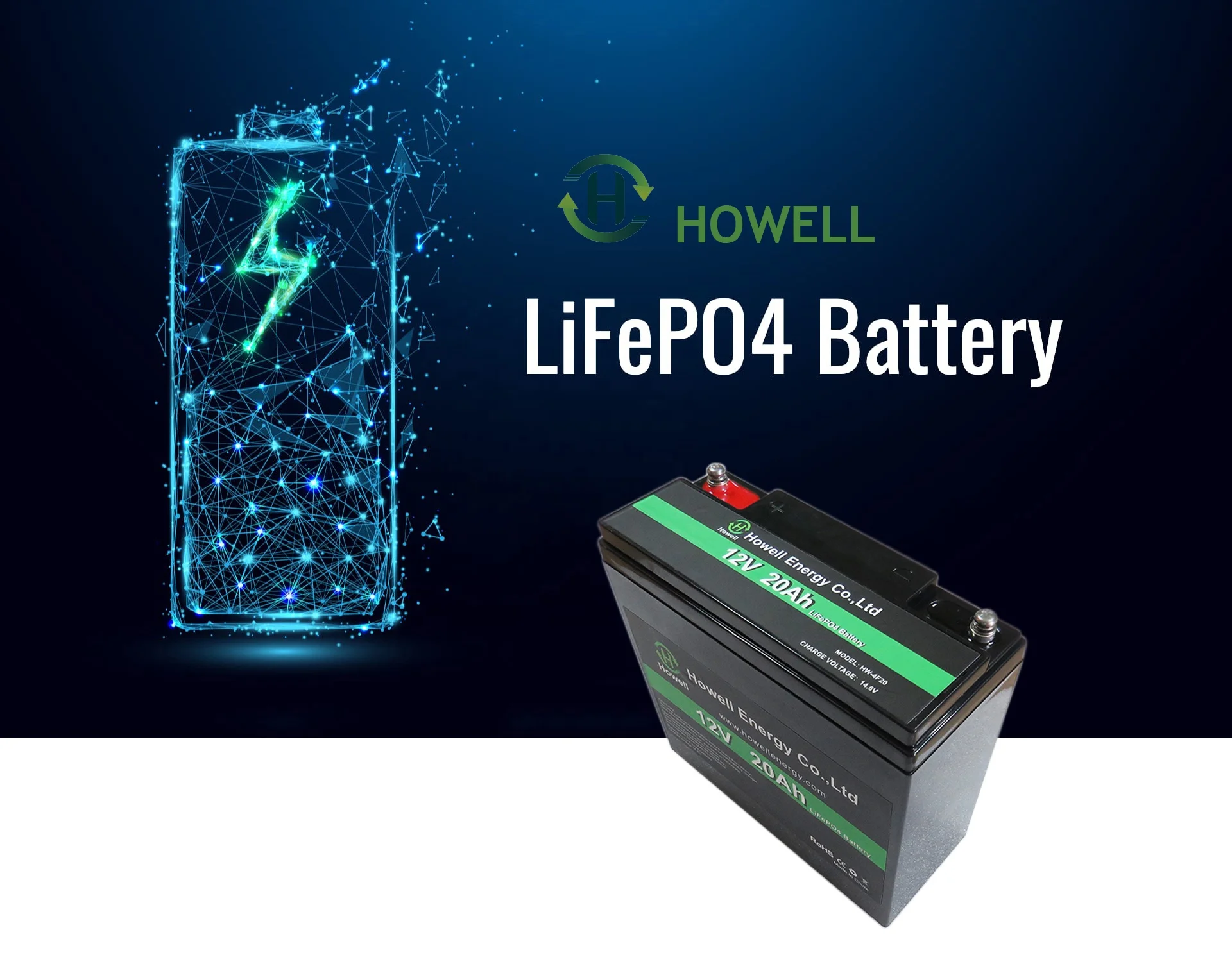 UN38.3 and CE approved IP65 Protection Class Rechargeable deep cycle lifepo4 12v 20ah lithium ion battery india for Fish Finder