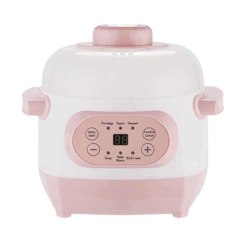 Easy to use 1l small home 200w multi-cooking ceramic electric stew pot for household