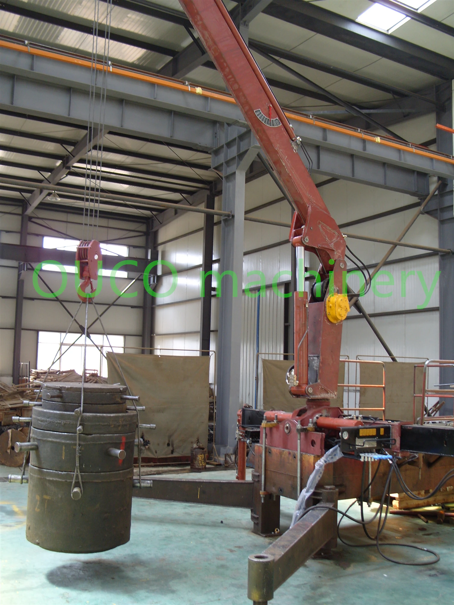 
4 ton truck mounted crane hydraulic crane slewing jib crane 