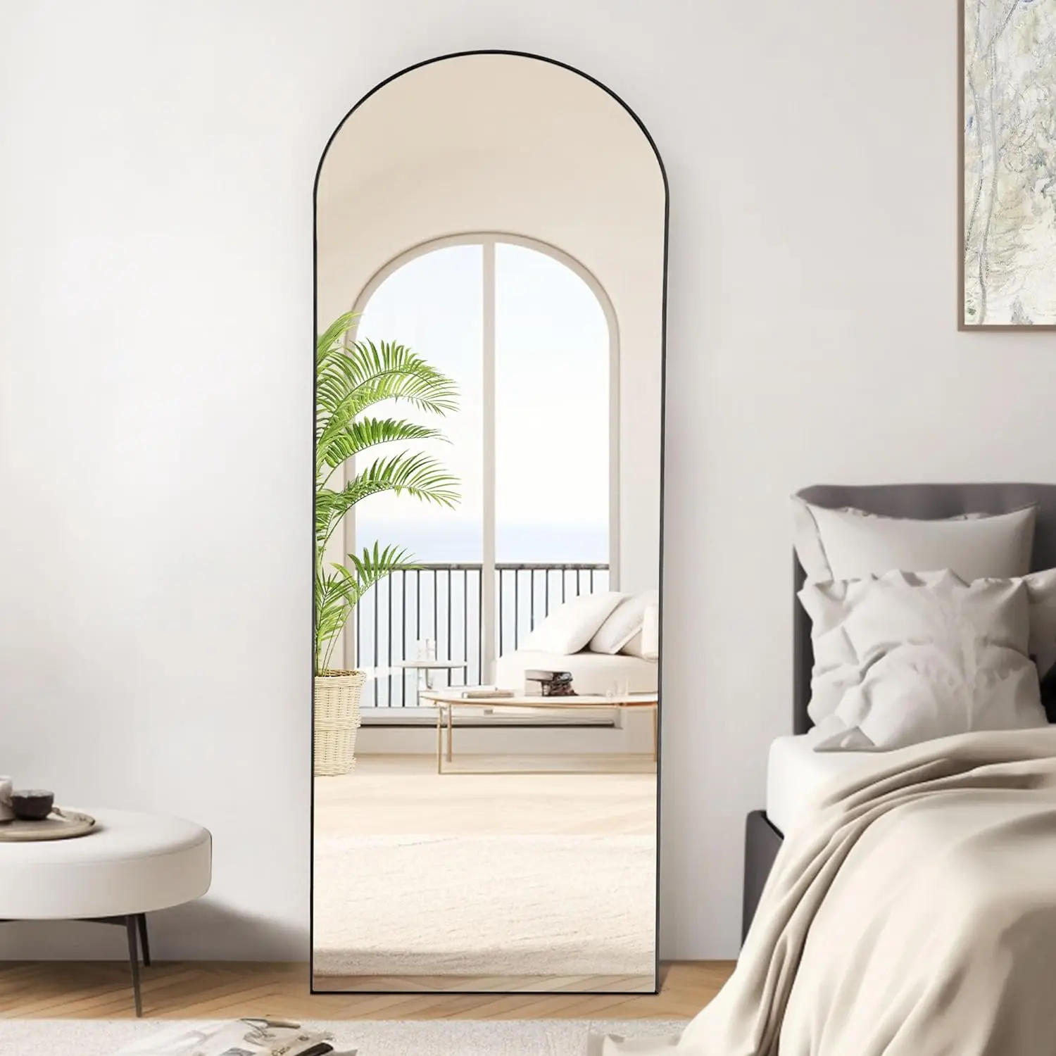 Home decor large Arch Framed Full length Long Vanity Luxury Floor Mirror for Living Room Standing Decoration Dressing Mirror