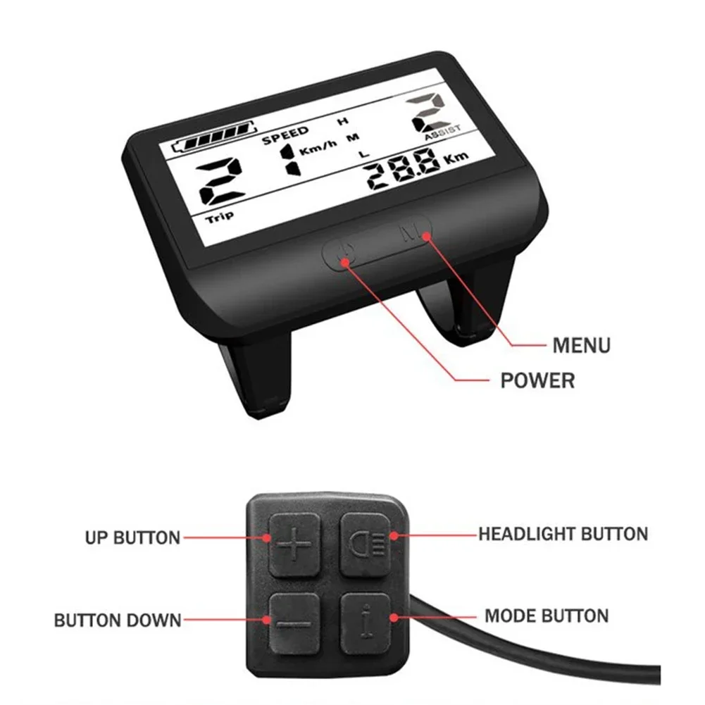 BaFang 760S EBike ЖК-дисплей 5pin 24V/36V/48V дисплей для Bafang BBS01 BBS02 HD детали электрического велосипеда