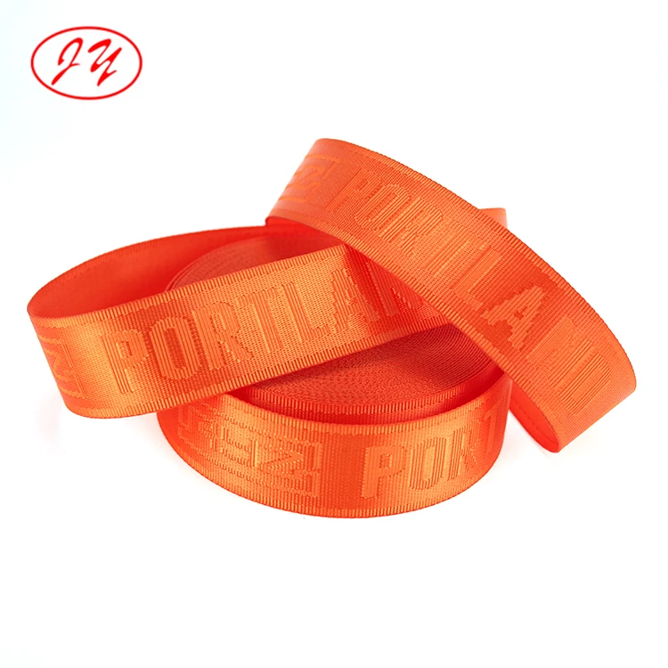 Fashion style 38mm high quality nylon jacquard webbing for luggage bags woven shoulder strap garment accessory suitcase tape