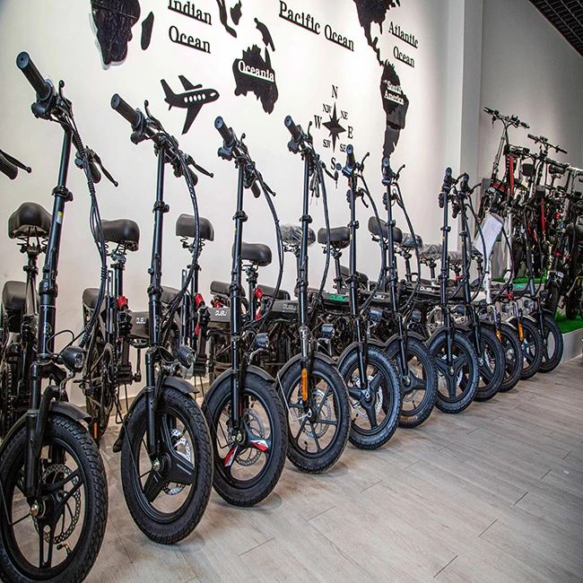 2024 Electric Folding Bike 14 Inch E-bike 350w 48V 15Ah Electric Bike For Sale