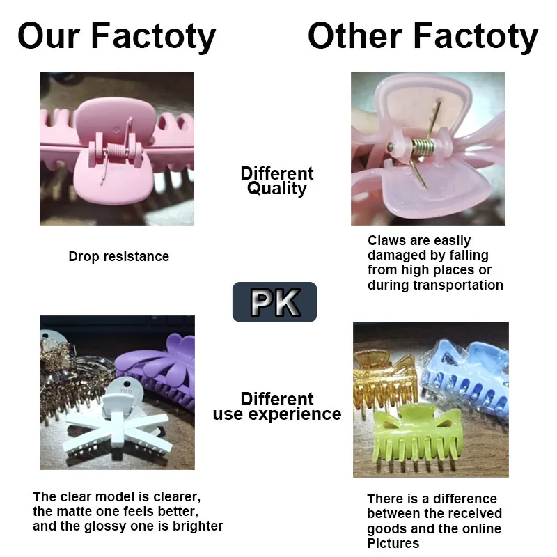 Artstar 5179 10cm Larger Plastic Alligator Hair Clips  for Hair