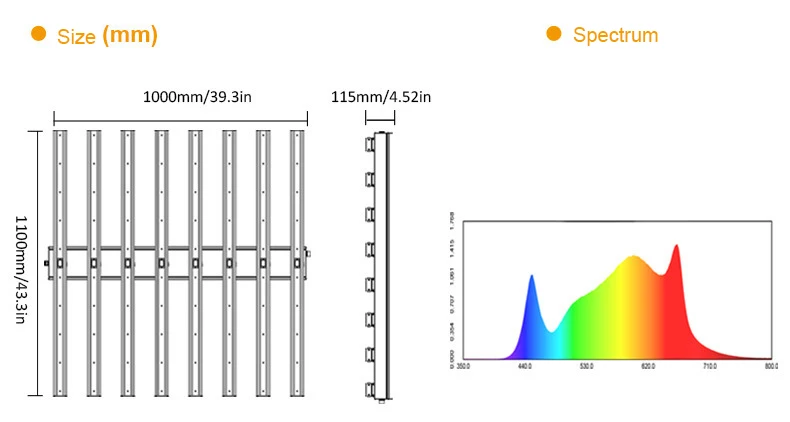 Multifunctional Led Plant Light High-End Uv Fill Lamp Grow Adjustable Spectrum 600W Grow Lights